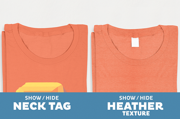 Folded T-Shirt Mockup Template in Product Mockups - product preview 4