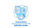 Responsibility concept icon