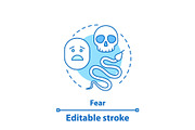 Fear concept icon