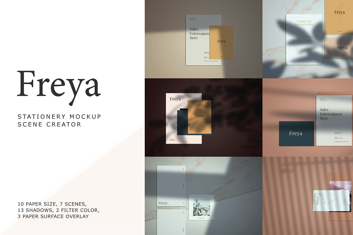 Freya - Mockup Kit Scene Creator in Scene Creator Mockups - product preview 8
