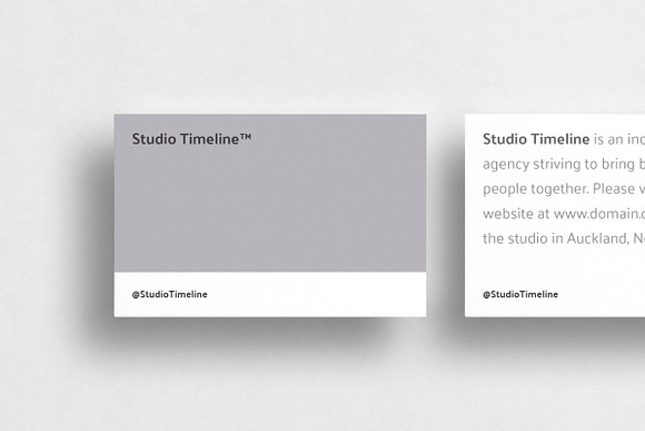 Timeline Business Cards in Business Card Templates - product preview 1