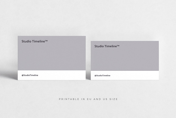 Timeline Business Cards in Business Card Templates - product preview 2