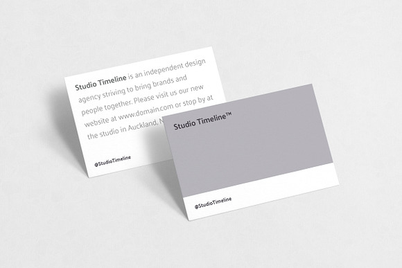 Timeline Business Cards in Business Card Templates - product preview 3