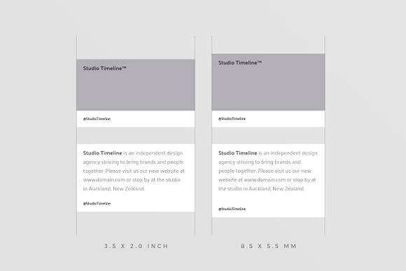 Timeline Business Cards in Business Card Templates - product preview 4