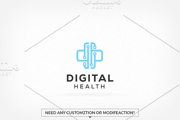 Digital Health Logo in Logo Templates - product preview 1