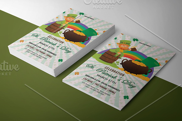 St. Patrick’s Day Party Flyer - V967 in Flyer Templates - product preview 1