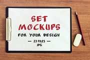 Set Mockups for your design.
