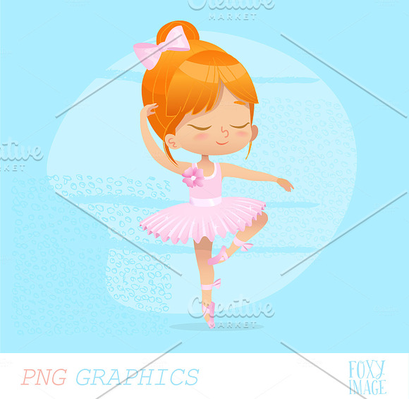 Ballerinas In Pink (PNG) in Illustrations - product preview 2