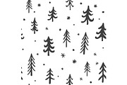Trees Seamless Vector pattern