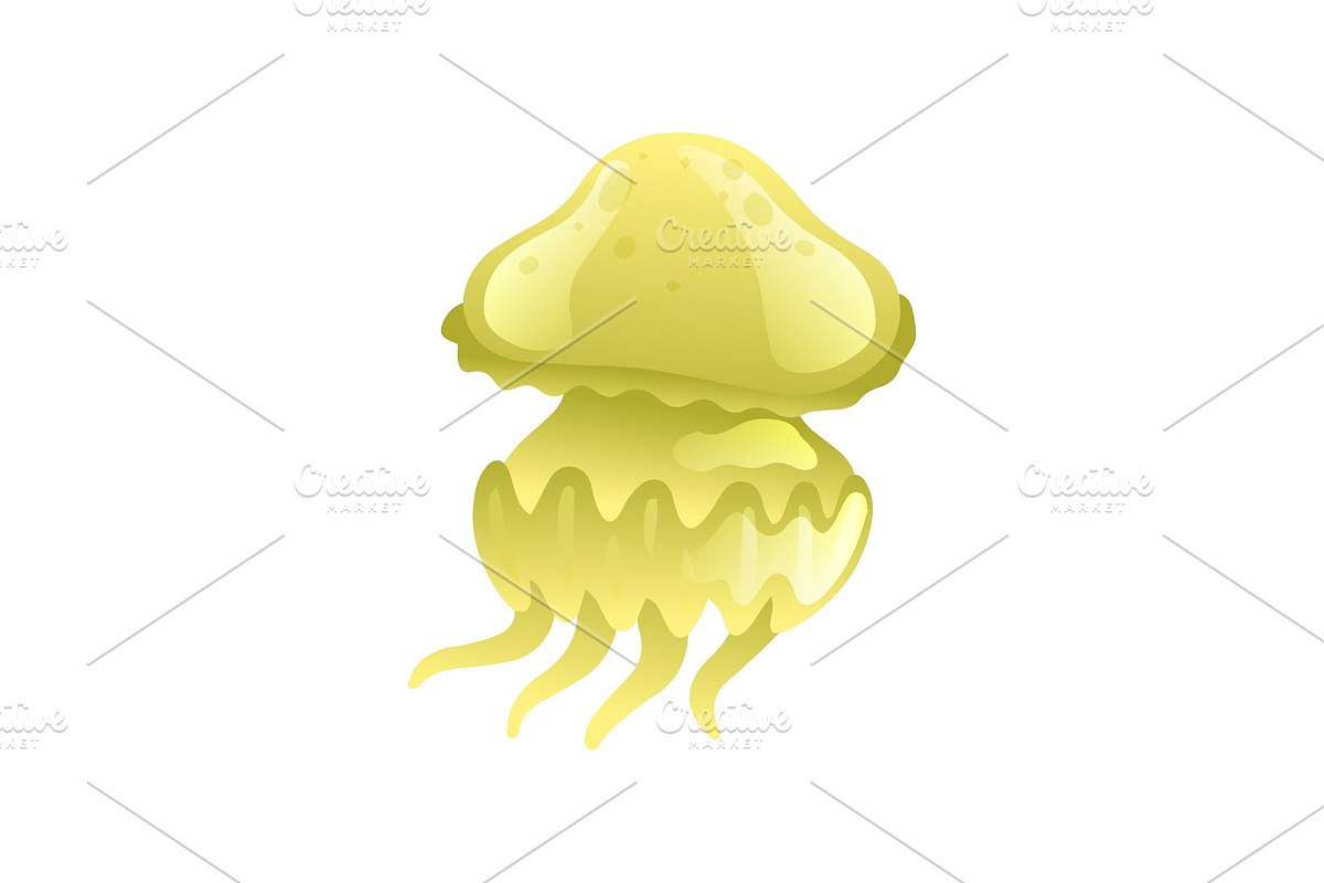 Yellow Jellyfish, Beautiful in Illustrations - product preview 8