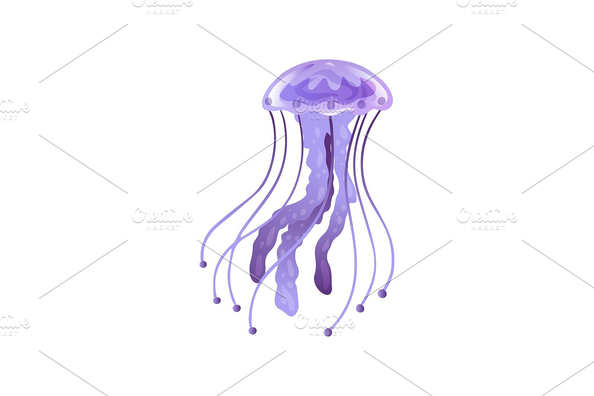 Purple Jellyfish, Beautiful in Illustrations - product preview 8