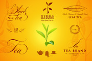 Tea Labels, Logos and Elements