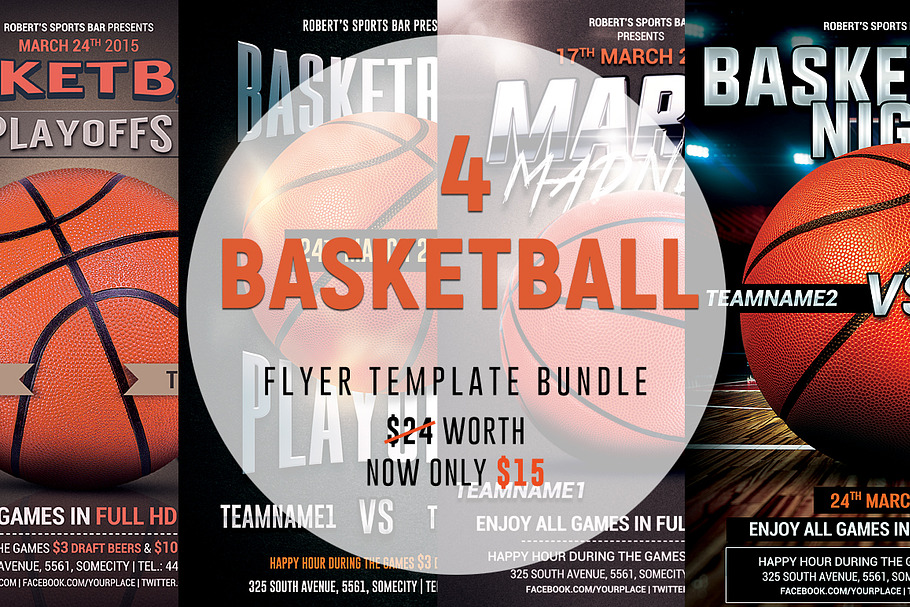 Basketball Flyer Bundle in Flyer Templates - product preview 8