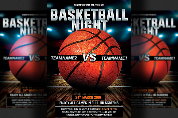 Basketball Flyer Bundle in Flyer Templates - product preview 1