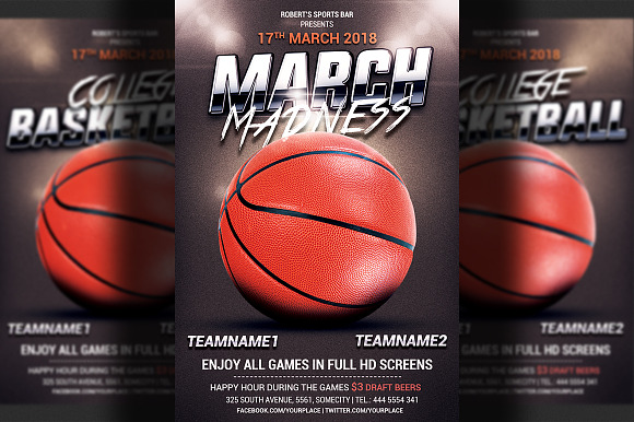 Basketball Flyer Bundle in Flyer Templates - product preview 2