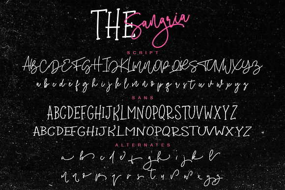 The Sangria FD in Script Fonts - product preview 4