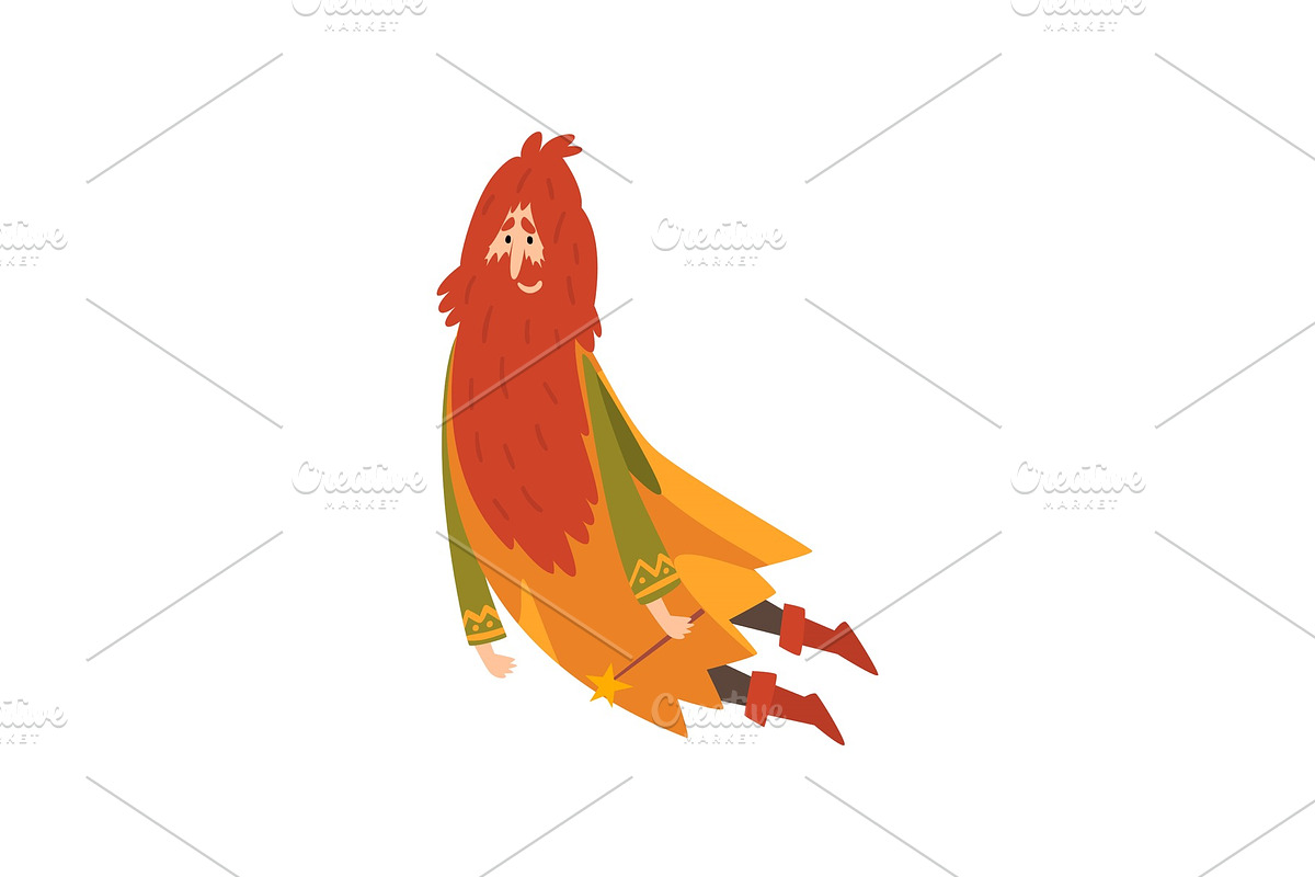 Redhead Bearded Sorcerer, Wizard in Illustrations - product preview 8
