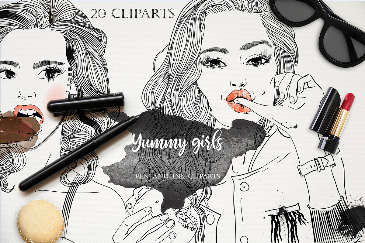 Yummy Girls in Illustrations - product preview 8
