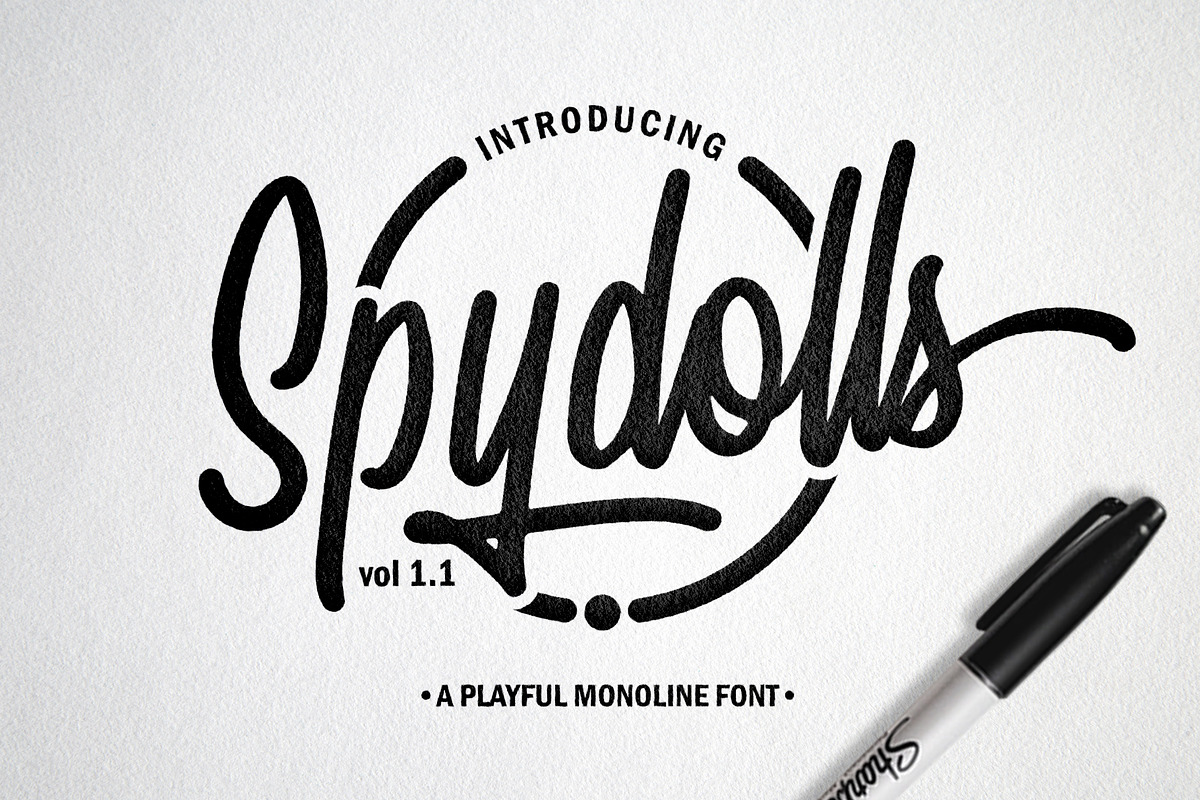 Spydolls in Script Fonts - product preview 8