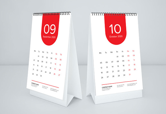 Calendar for 2020 (NEW) in Stationery Templates - product preview 3