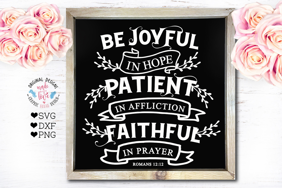 Be Joyful in Hope - Bible Verse Cut in Illustrations - product preview 8