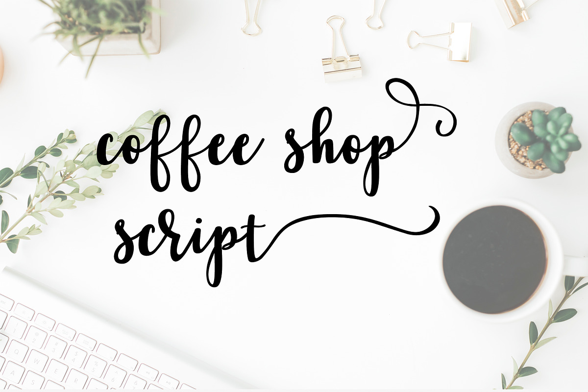 Coffee Shop Script Thick Font in Fonts - product preview 8