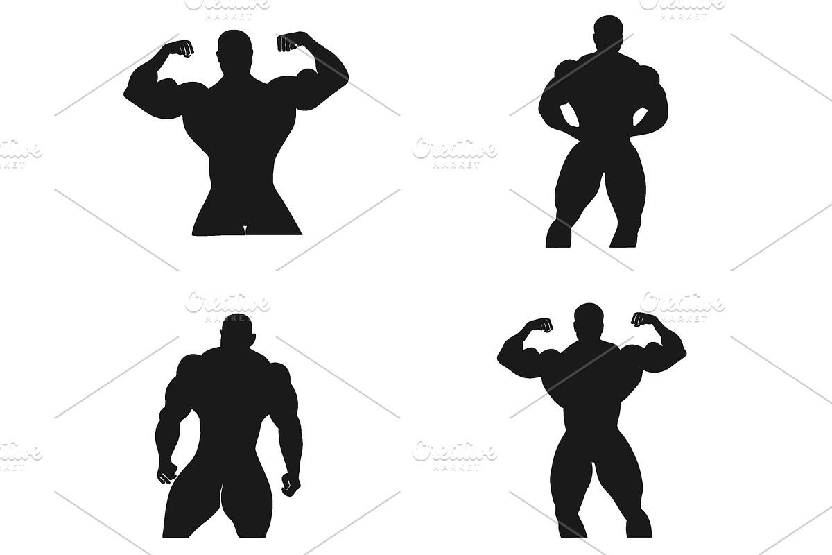 Bodybuilding, Powerlifting, vector,  in Illustrations - product preview 8