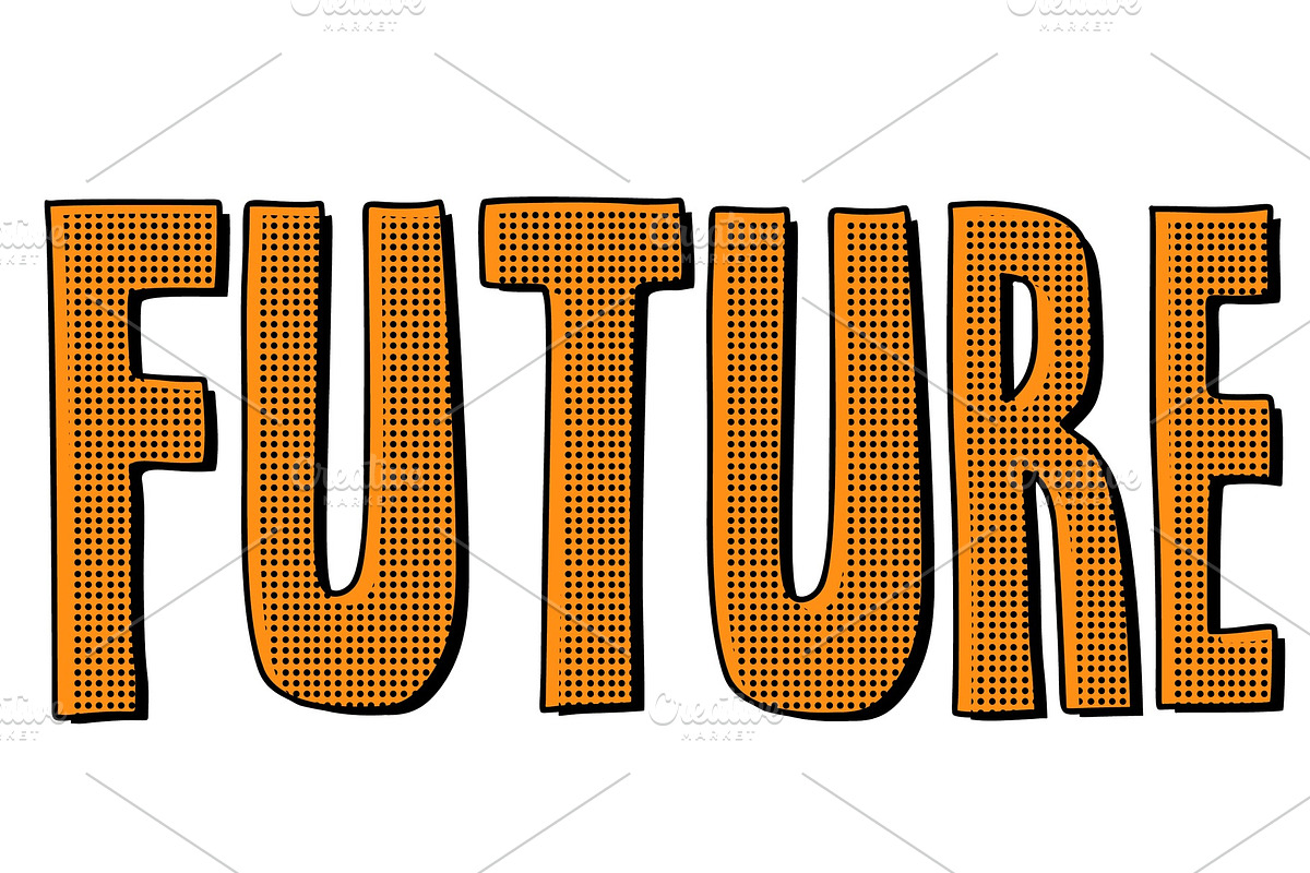 Future word, text inscription in Textures - product preview 8