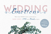 Emotions sans serif and SVG font duo