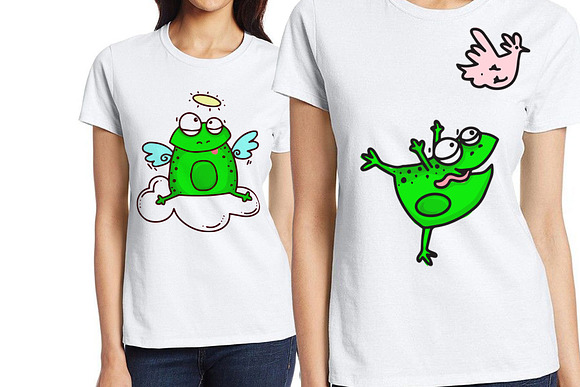 Vector Frogs cartoon big kit in Illustrations - product preview 1