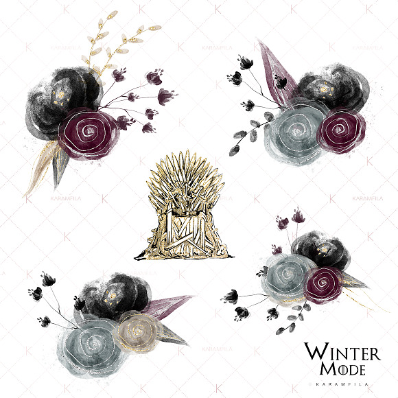 Winter Fashion Clipart in Illustrations - product preview 3