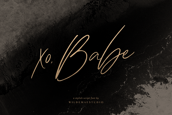 xo Babe Stylish Script Font in Script Fonts - product preview 5