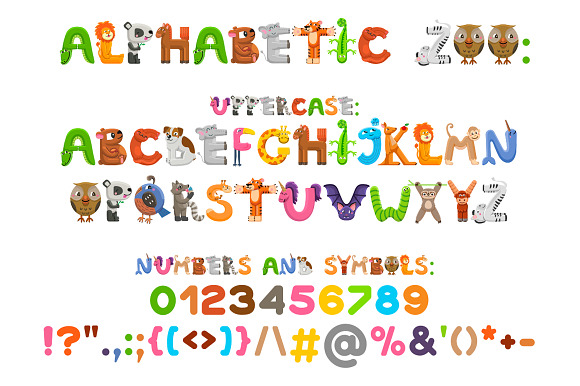 Alphabetic ZOO - animal alphabet in Illustrations - product preview 1
