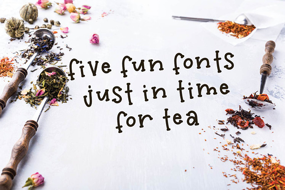 Tea Bundle - A Varie-Tea Font Pack! in Display Fonts - product preview 1