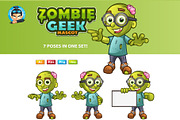 Zombie Geek Mascot