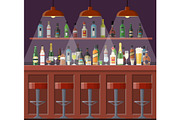 Bar, pub, night club interior