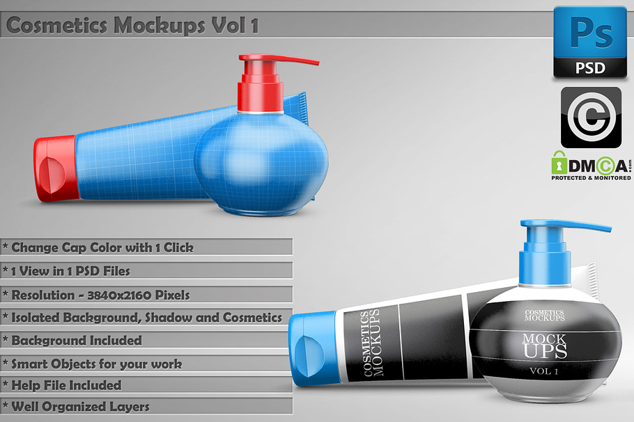 Beauty Cosmetics Mockups Vol 1 in Product Mockups - product preview 8