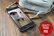 PSD Phone Mockup Beauty