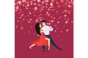 Valentine Romantic Dance of Man and