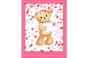 Teddy Bear Plush Toy with Love