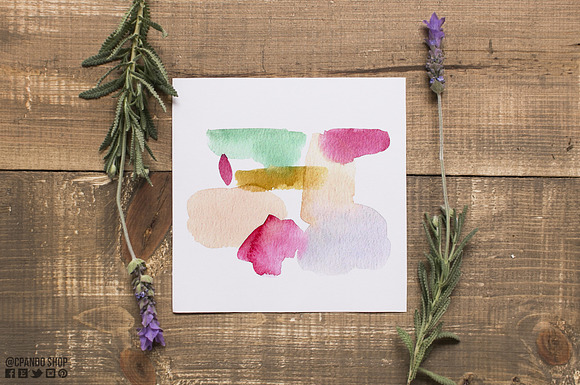 Color Fantasy watercolor strokes  in Illustrations - product preview 3