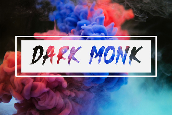 Dark Monk - Brush Font in Military Fonts - product preview 2