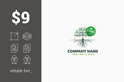 Tree and Root Logo