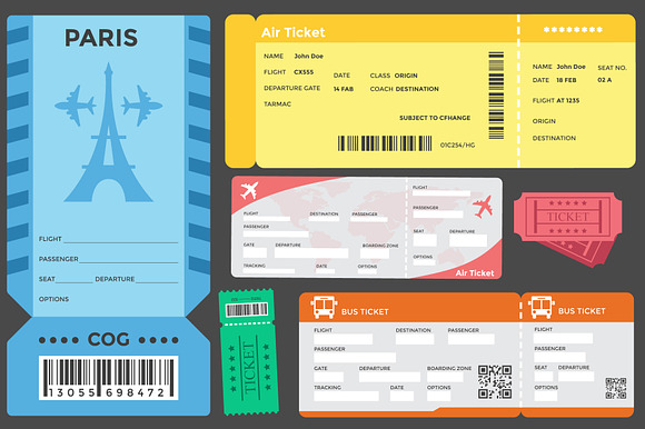 25 Flat Ticket Designs in Icons - product preview 1