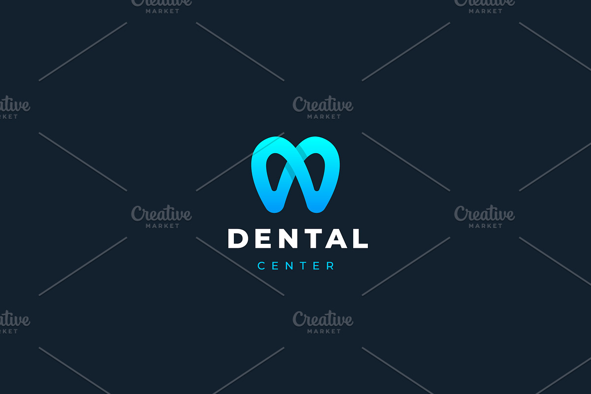 Modern Minimal Dentist Logo Design Creative Logo Templates