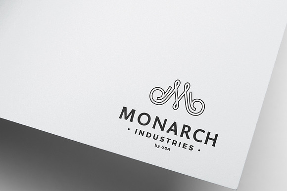 Vintage M Monogram Logo Template in Logo Templates - product preview 1