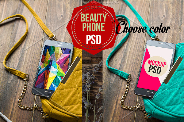 PSD Phone Mockup Beauty 5
