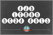 DJB Lemon Head Dots Font