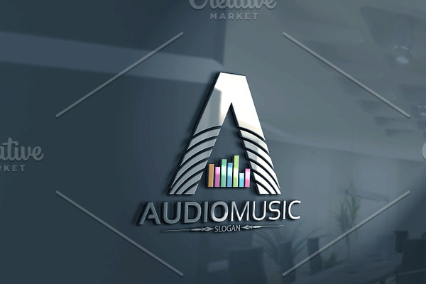 Audio Logo/A Letter Logo