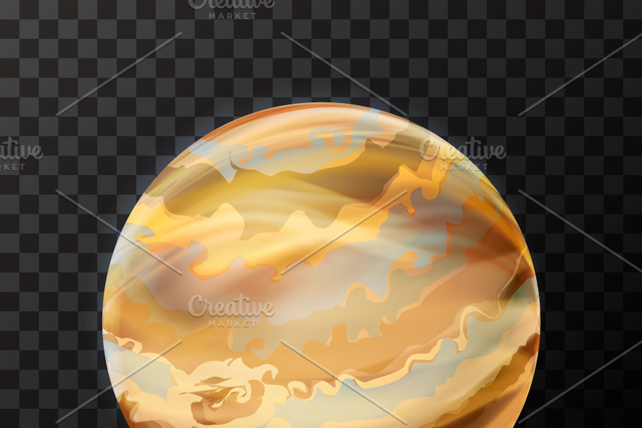Realistic Jupiter with texture in Objects - product preview 8